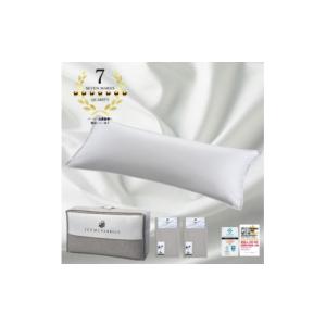 ふるさと納税 タオル・寝具 大阪府 和泉市 (50×150cm)ポーランド産マザーグースダウンピロー (羽毛枕)&ピローケース:オパールグレー 1501419