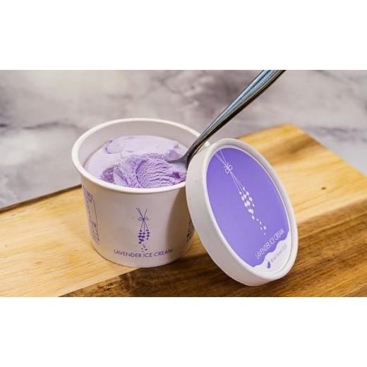 ふるさと納税 菓子 アイス 北海道 中富良野町  ファーム富田 ラベンダーアイスクリーム　10個入り