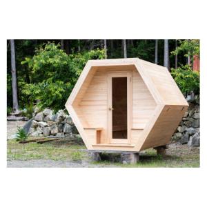 ふるさと納税 アウトドアグッズ 岐阜県 八百津町 岐阜県産ひのきの六角形 サウナ向け プライベートルーム (465)