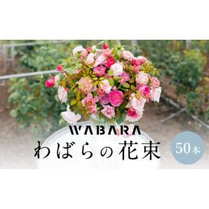 ふるさと納税 花・苗木 花束 滋賀県 守山市 わばらの花束50本　 WABARA 摘みたて ブーケ 花束 Rose Universe AT-0011