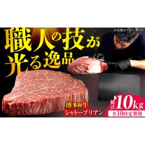 ふるさと納税 牛肉 ステーキ 福岡県 広川町 10回定期便 博多和牛 ヒレ シャトーブリアン 200g×5枚 牛肉 にく ステーキ お歳暮 お中元 贈答用 シャトーブリア…