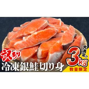 ふるさと納税 魚貝類 鮭 宮城県 石巻市 訳あり 鮭 切り身 3kg 冷凍 切身 銀鮭 宮城東洋 不揃い 規格外 さけ おかず お弁当 バラ冷凍 簡易放送 魚介 海鮮 宮城…