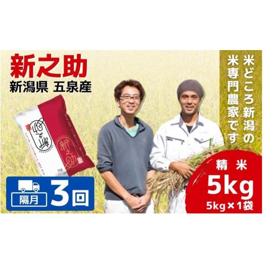 ふるさと納税 米 新潟県 五泉市 令和7年産 新米 隔月 3回 米 5kg × 3回 五泉産 新之助...