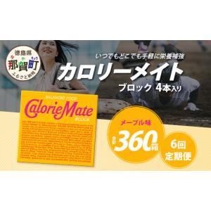ふるさと納税 焼菓子・チョコレート クッキー 徳島県 那賀町 6回定期便 メープル味 カロリーメイトブロック 4本入り 計60箱 ×6回 合計360箱 定期便 徳島 那…
