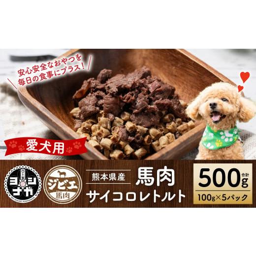 ふるさと納税 地域のお礼の品 熊本県 八代市  ペット家ヨシナガ 馬肉サイコロレトルト500g 馬 ...