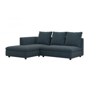ふるさと納税 家具 北海道 旭川市 L字型ソファ向左シェーズロング SONA〈DUO〉幅214cm arflexーアルフレックスー _04439　 ダークブルー ダークブルー
