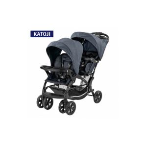 ふるさと納税 雑貨・日用品 愛知県 犬山市 150-11_ベビーカー 二人でゴーDX（デニム）レインカバー付｜カトージ KATOJI 2人乗り お出かけ お散歩 子ども 旅行 …