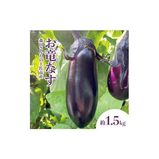 ふるさと納税 野菜類 茄子 高知県 土佐市 森田さんちの土佐市産お竜なす 約1.5kg 1.5キロ ...