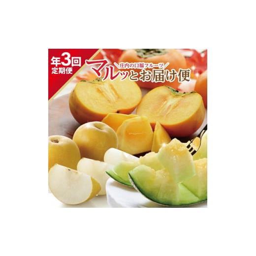 ふるさと納税 メロン メロン青肉 山形県 酒田市  3回定期便 庄内の口福フルーツマルッとお届け便2...