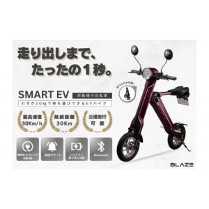 ふるさと納税 スポーツ・アウトドア 愛知県 名古屋市 わずか5秒 折りたたみ可能な小型電動バイク SMART EV（スマートEV） ワインレッド 色：ワインレッド