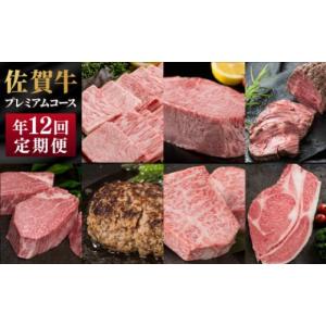 ふるさと納税 牛肉 サーロイン 佐賀県 鳥栖市 No.5353-0576 定期便 12ヶ月 佐賀牛 プレミアムコース 年 12回 牛肉 肉 お肉 お楽しみ 配送不可：北海道、沖縄…