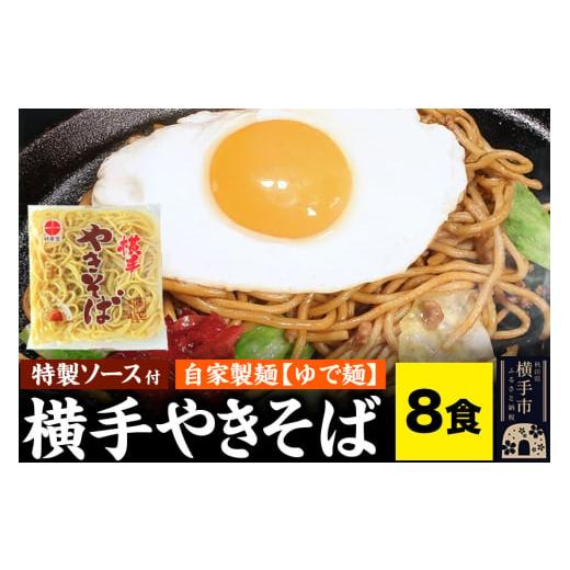 ふるさと納税 麺類 焼きそば 秋田県 横手市 横手やきそば（専用茹で麺＆ストレートソース）8食