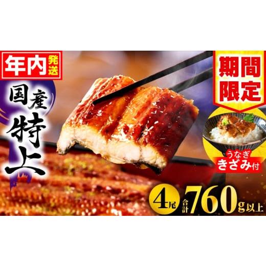 ふるさと納税 うなぎ 宮崎県 宮崎市  2025年12月発送予定 数量・期間限定 九州産うなぎ蒲焼4...