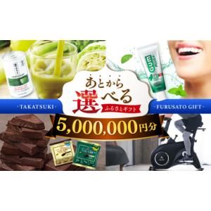 ふるさと納税 地元のお買物券 大阪府 高槻市 あとから選べる 高槻市ふるさとギフト 500万円分 チョコ はみがき ダイエット 筋トレ 野菜 ハミガキ 肉 ギフト …