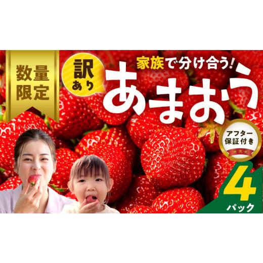 ふるさと納税 いちご 福岡県 久留米市  数量限定 訳あり ファミリー向け あまおう約270g×4パ...