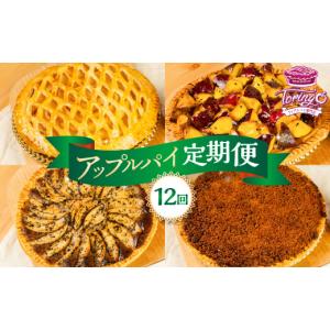 ふるさと納税 焼菓子・チョコレート アップルパイ 愛知県 豊橋市 アップルパイ定期便 12回（ホール 1枚）冷凍 りんご アップルパイ スイーツ デザート 甘い 人…