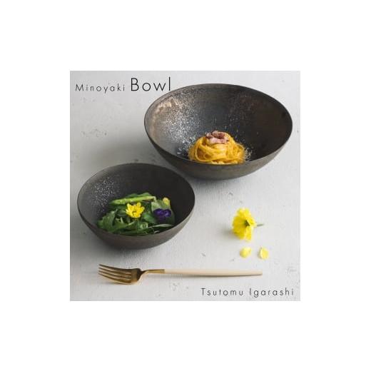 ふるさと納税 食器・グラス 皿 岐阜県 瑞浪市  美濃焼 五十嵐務 鉢 ブロンズ釉 2サイズセット ...