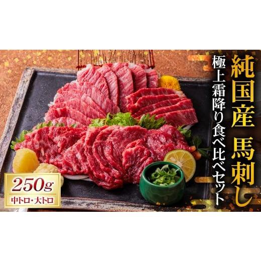 ふるさと納税 馬肉 熊本県 湯前町 純 国産 馬刺し 極上 霜降り 食べ比べ セット （中トロ・大ト...