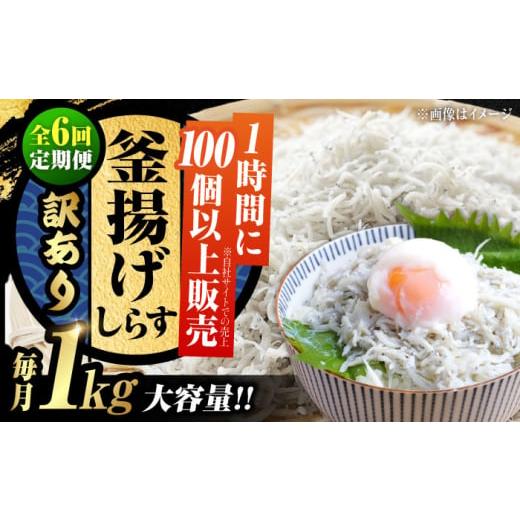 ふるさと納税 魚貝類 しらす 広島県 江田島市  全6回定期便 訳あり しらす 冷凍 ふわふわ 釜揚...