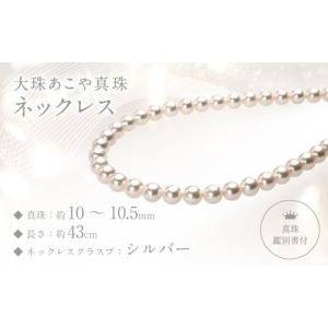 ふるさと納税 アクセサリー ネックレス 長崎県 長崎市 真珠鑑別書付 大珠 あこや真珠（10−10.5mm珠）ネックレス ／ 真珠 パール ジュエリー アクセサリー 長…