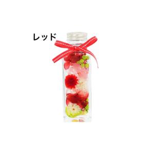 ふるさと納税 雑貨・日用品 インテリア 千葉県 八街市 ギフト用ハーバリウム　レッド（メッセージカード・プレゼントBOX付） レッド