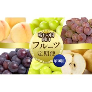 ふるさと納税 もも 岡山県 高梁市 No.5615-0665 フルーツ 晴れの国 岡山 の フルーツ 定期便 10回コース 岡山県産 桃 もも 葡萄 ぶどう 梨 なし 2026年 先行…