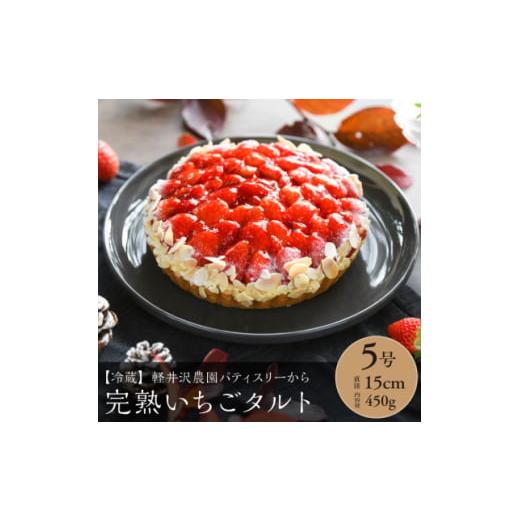 ふるさと納税 ケーキ・カステラ タルト 長野県 御代田町 軽井沢農園パティスリーの完熟いちごタルト5...