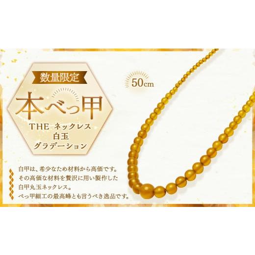 ふるさと納税 アクセサリー ネックレス 長崎県 長崎市  7営業日以内発送 限定1点 本べっ甲 TH...