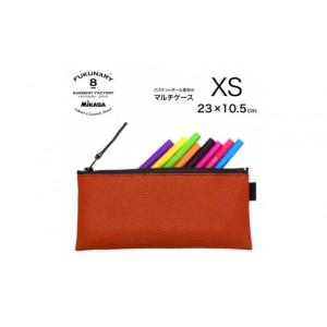 ふるさと納税 小物 広島県 広島市 FUKUNARY マルチケース XS ペンケース 化粧ポーチ 小さめ おしゃれ バスケットボール ブラウン フクナリー FUKUNARY M027XS …