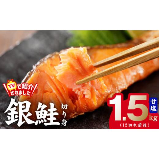 ふるさと納税 魚貝類 鮭 大阪府 泉佐野市 銀鮭 切り身 1.5kg お試し 12切れ前後 TVで紹...
