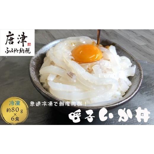 ふるさと納税 イカ 佐賀県 唐津市 いか丼 80g×6食 ご家庭で手軽に本格的な海の幸を堪能できる味...