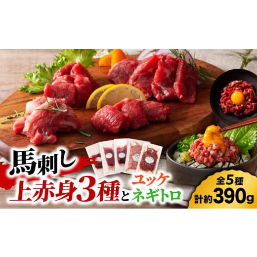 ふるさと納税 馬肉 熊本県 山鹿市 「本場・熊本の味」 上級赤身3種とユッケネギトロの詰め合わせ 3...