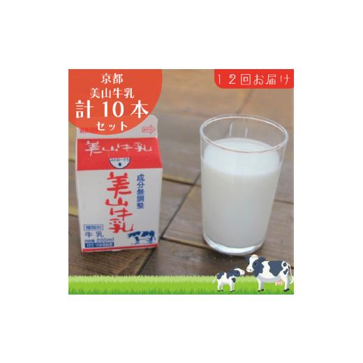 ふるさと納税 飲料類 牛乳 京都府 南丹市  No.5334-0105 牛乳 定期便 12ヶ月 京都...