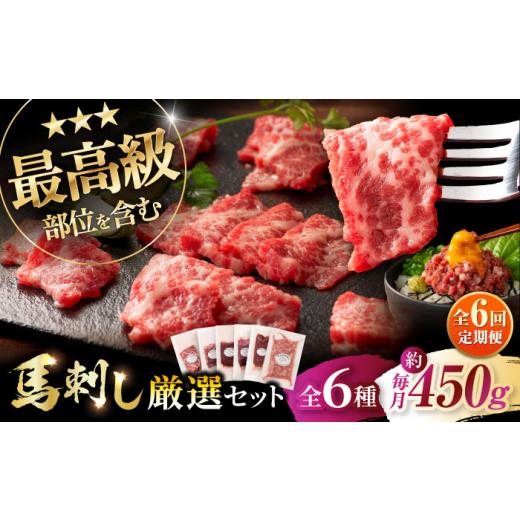 ふるさと納税 馬肉 熊本県 菊陽町  全6回定期便 「熊本特産」馬刺し専門店厳選の6種セット 389...