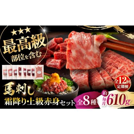 ふるさと納税 馬肉 熊本県 菊陽町  全12回定期便 「熊本特産」フジチクオリジナル 特選馬刺しの8...
