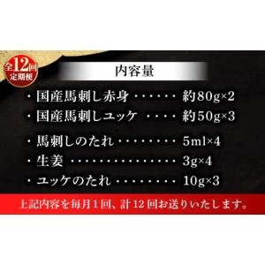 ふるさと納税 馬肉 熊本県 菊陽町 全12回定...の詳細画像5