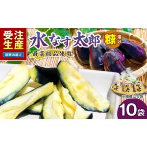 ふるさと納税 加工品等 漬物 大阪府 泉南市 泉南銘産 水なす糠漬け 水なす太郎 10個 042D-020