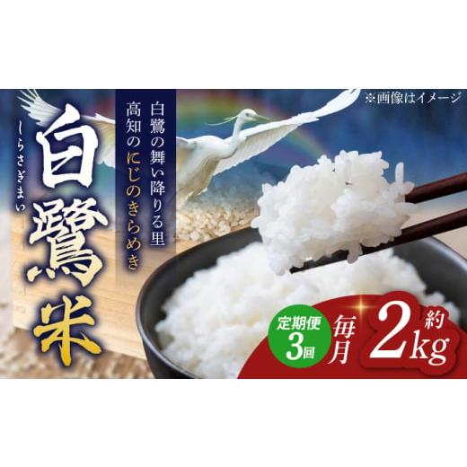 ふるさと納税 米 高知県 高知市  3回定期便 新米 R7年度産 特別栽培米 農薬節減 白鷺米 にじ...