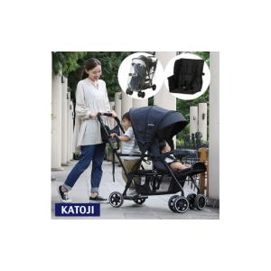 ふるさと納税 雑貨・日用品 愛知県 犬山市 127-2_ベビーカー 二人でゴー（ブラック）3点セット｜カトージ KATOJI ブランド 子育て お出かけ 2人乗り 二人乗り …