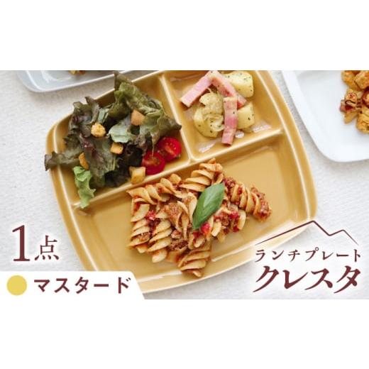 ふるさと納税 食器・グラス 皿 岐阜県 瑞浪市  マスタード 美濃焼 ランチプレート クレスタ 取っ...