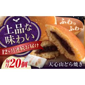 ふるさと納税 和菓子 どら焼き 広島県 福山市 全12回定期便 天心山 どら焼き （10個入り）×2 お菓子 和菓子 菓子 スイーツ どらやき おかし おやつ 広島県福…