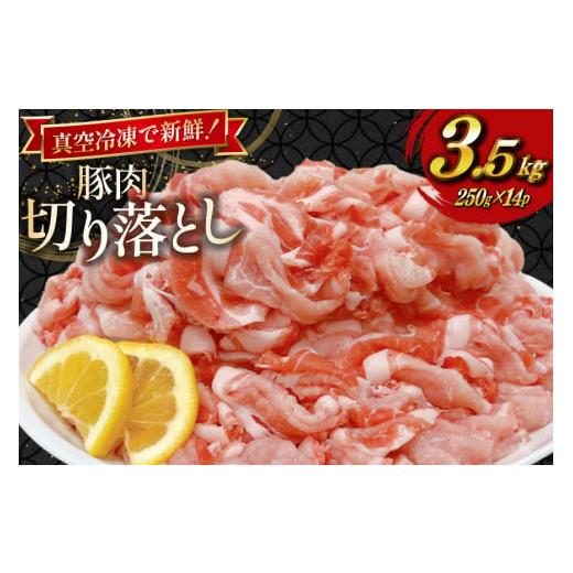 ふるさと納税 豚肉 宮崎県 日向市 豚肉 小分け 宮崎県産豚肉 切り落とし 250g 14袋 計3....