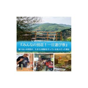 ふるさと納税 体験チケット 岡山県 高梁市 みんなの別荘 一日遊び券 1名様 知り合いの別荘が、たまたま農家をやっている友人だった場合 体験 チケット 岡山 高…