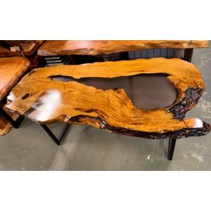 ふるさと納税 木工品・竹工品 福岡県 太宰府市 屋久杉レジンテーブル（座卓・ダイニング） 伝統 工芸 太宰府 福岡県 やくすぎ 机 インテリア
