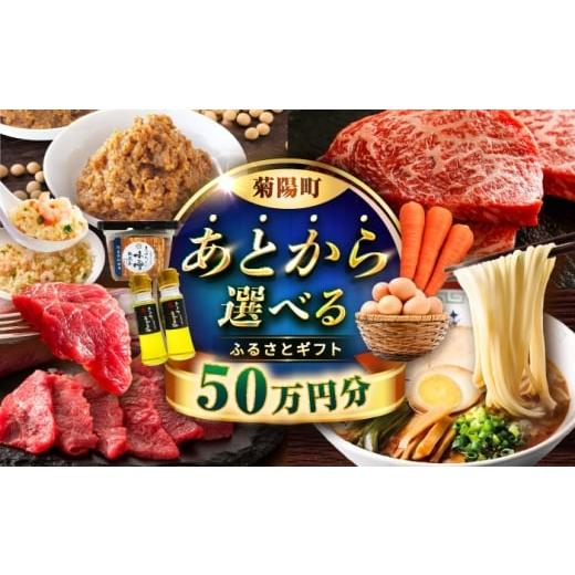 ふるさと納税 イベントやチケット等 熊本県 菊陽町  あとから選べる 菊陽町ふるさとギフト 50万円...
