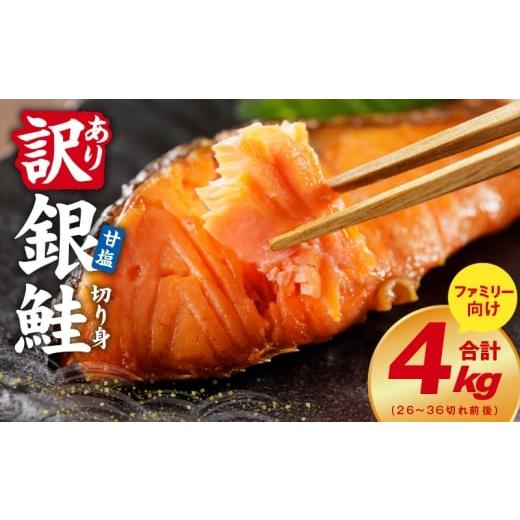 ふるさと納税 魚貝類 鮭 大阪府 泉佐野市 銀鮭 切り身 4kg 26-36切れ TVで紹介 訳あり...