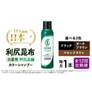 ふるさと納税 美容 福岡県 糸島市 マロンブラウン 全12回定期便 ［白髪用］利尻炭酸カラーシャンプー 糸島市 ／ 株式会社ピュール ヘアケア シャンプー AZA05…