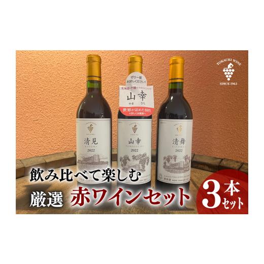 ふるさと納税 ワイン セット 北海道 池田町 飲み比べて楽しむ厳選赤ワイン3本 北海道ワイン 池田町...