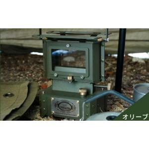 ふるさと納税 アウトドアグッズ 長野県 松川町 FUTURE FOX アイロンストーブ　オリーブ［FF19-01］ ／／ FUTURE FOX アイロンストーブ オイルランタン キャン…