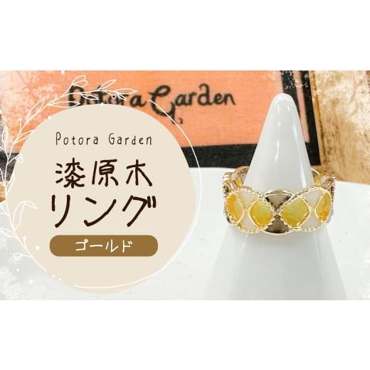 ふるさと納税 アクセサリー リング 岩手県 二戸市 漆原木リング ゴールド 1個 ／ リング 指輪 ...